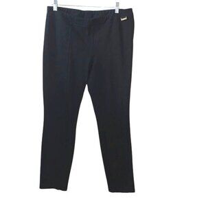 Calvin Klein Womens Black Power Stretch Slim Fit Pants Size 14